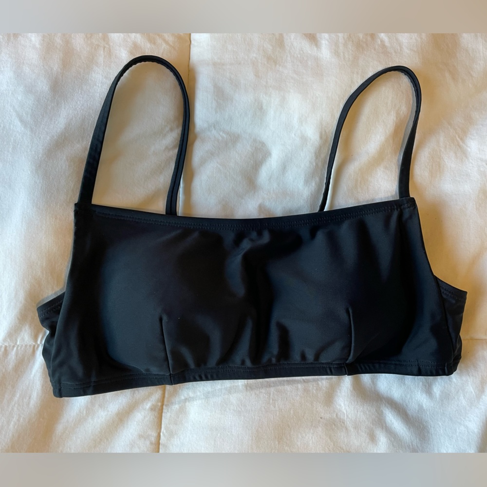 Black bathing suit bayou top size medium